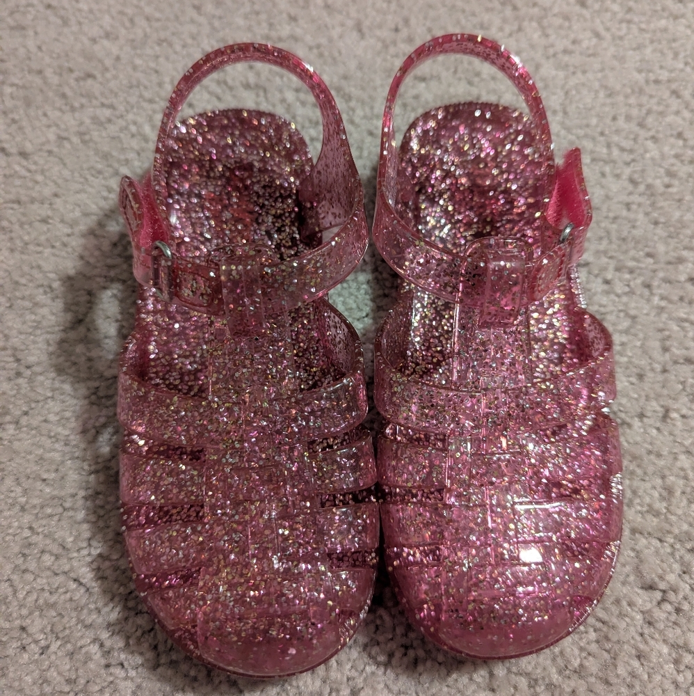 OshKosh B'Gosh Girl's Marie Jelly Sandal, Pink, 10 M US Little Kid